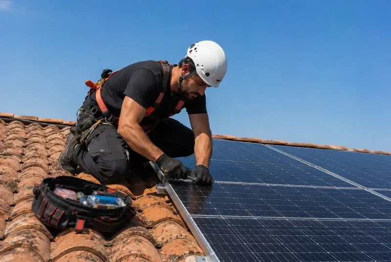 Maintenance et monitoring de panneaux solaires à Demi-Quartier