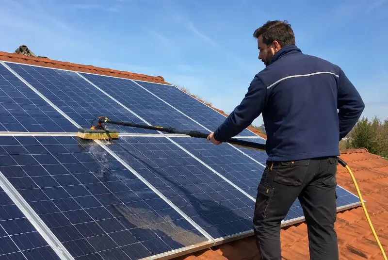 Nettoyage et entretien de panneaux solaires à Demi-Quartier