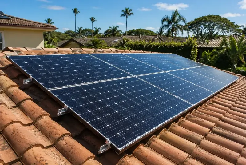 Installation de panneaux solaires à Demi-Quartier